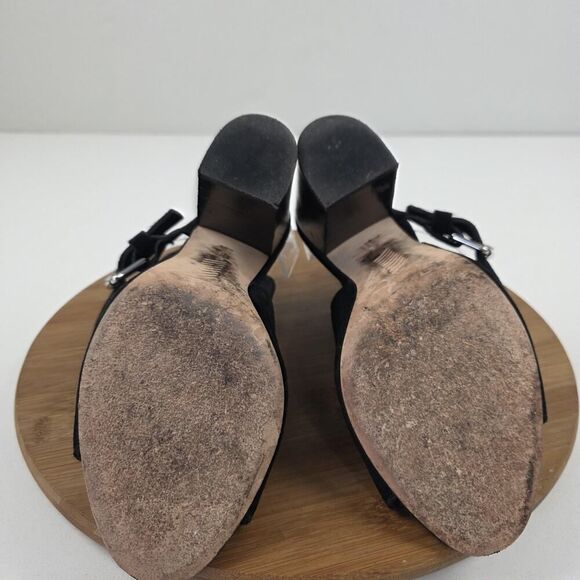 Rag & Bone Shoes Womens Size 9 Suede Open Toe Block Heel Sandals Buckle Strap - Picture 14 of 16